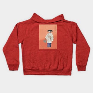 Vintage Woodblock Print - Japanese. Kids Hoodie